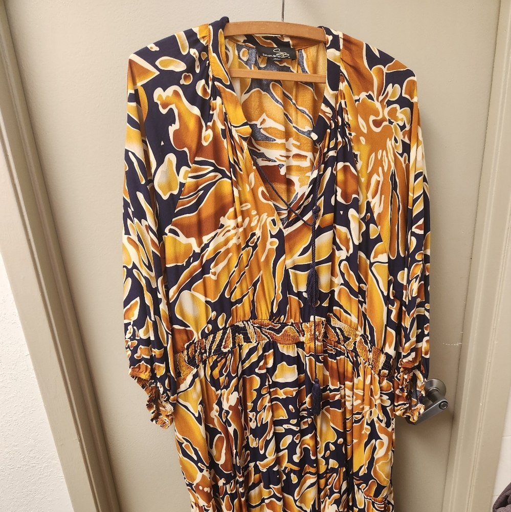Suzanne Betro 4X Long Stretch Waist Dress